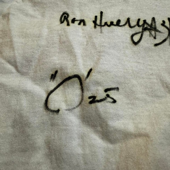 Vintage Arkansas Razorbacks jansport single stitch autographed camp tshirt M - Picture 5 of 8